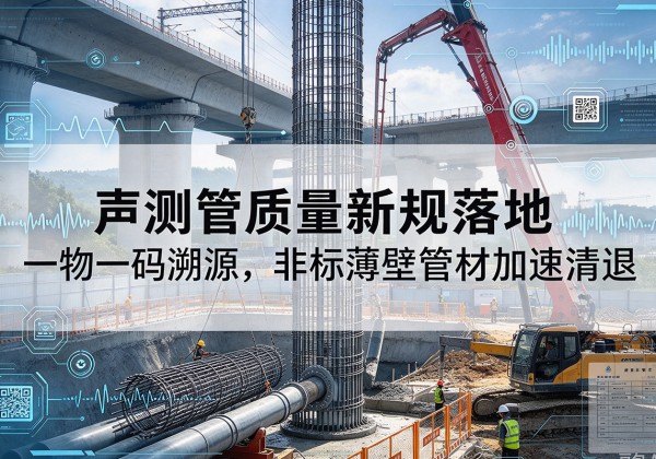 南宁声测管质量新规落地，一物一码溯源，非标薄壁管材加速清退